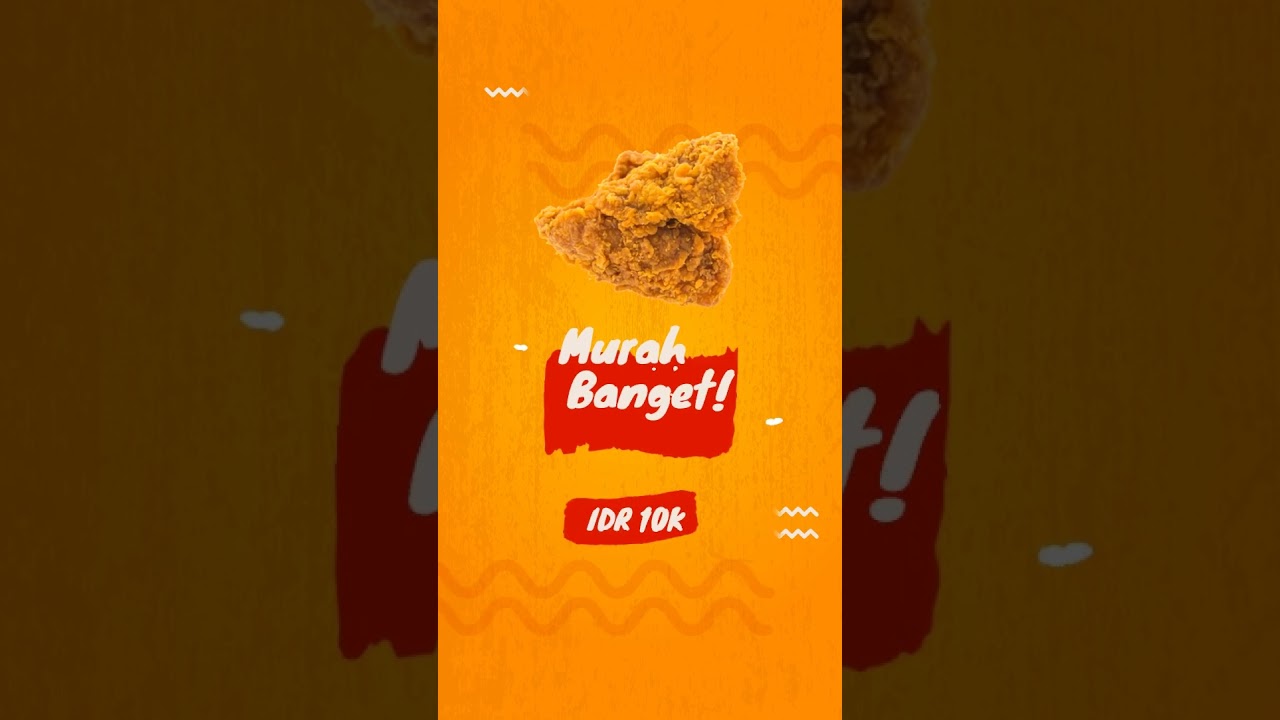 Contoh Video Promosi Makanan Cepat Saji, Ide Membuat Video Promosi Fried Chicken  #friedchicken