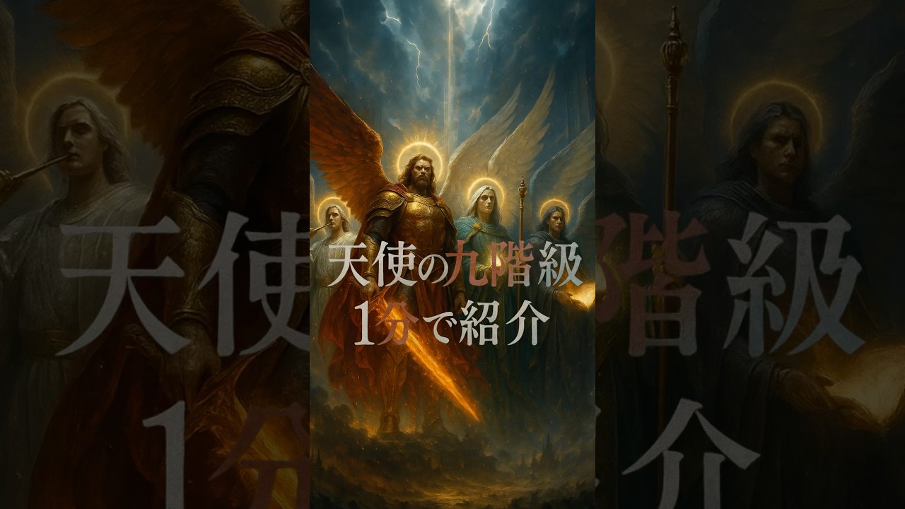 天使の9階級を1分+&alpha;で紹介。最高位はあの有名なアニメで聞いたことがあるはずです。 #歴史 #旧約聖書 #天使