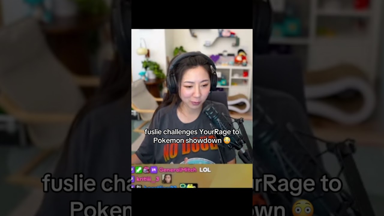 Fuslie Challenges YourRAGE To Pokemon Showdown!