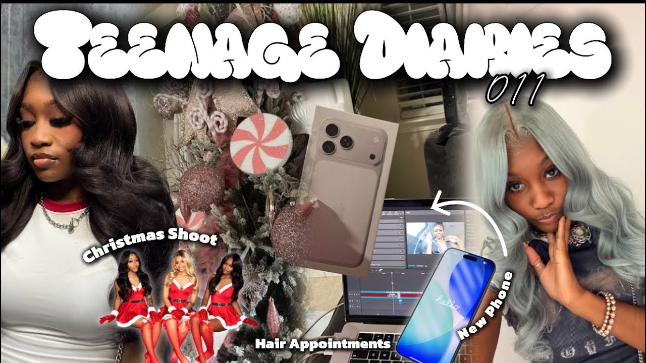 TEENAGE DIARIES 011 ✰ decorating, NEW PHONE, hair appointments, christmas shoot, wrapping, NEW CAR..