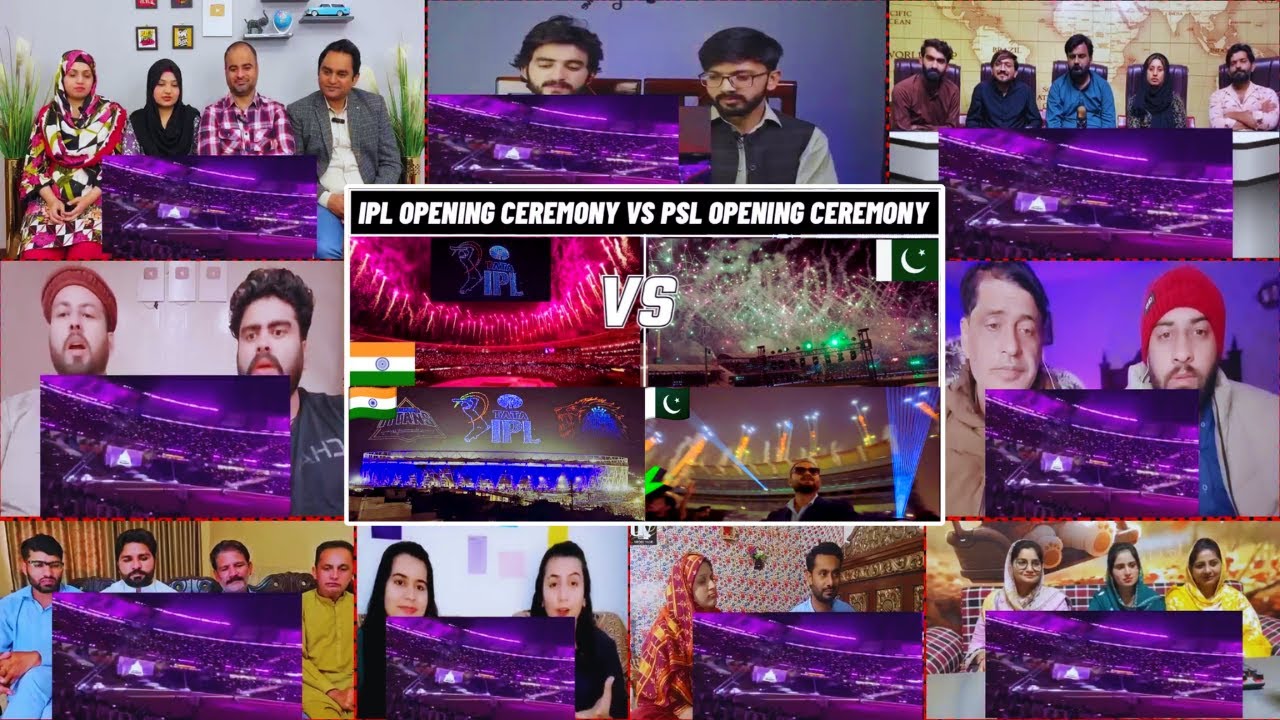Indian IPL Grand Opening Ceremony Vs Pakistani PSL Grand Opening Ceremony 2025 || IPL PSL | Reaction