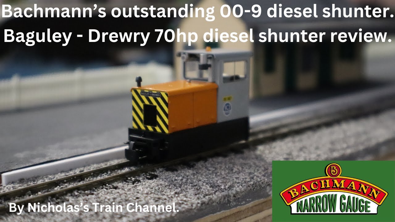 Bachmann's outstanding 00-9 diesel shunter. Bachmann Narrow gauge Baguley-Drewry 70hp diesel review.