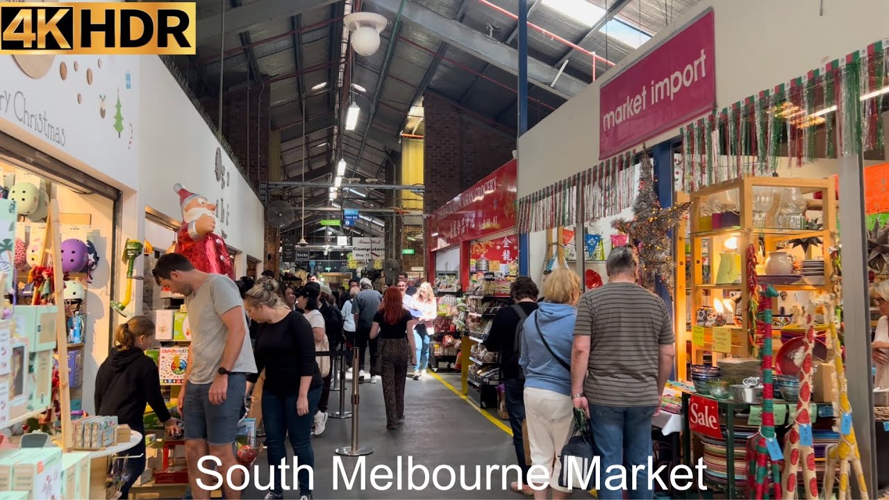 South Melbourne Market | November 2022 | Melbourne Australia | 4K HDR