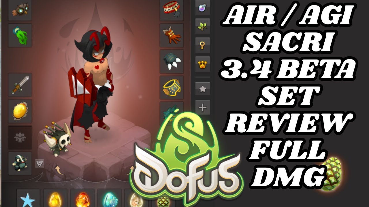Обзор набора AIR / AGI SACRI FULL DMG | ДОФУС 3.4 [ДОФУС] [РУ]