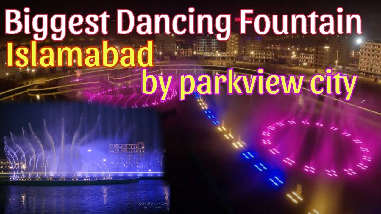 Biggest Dancing Fountain Islamabad 😲By parkview city😮