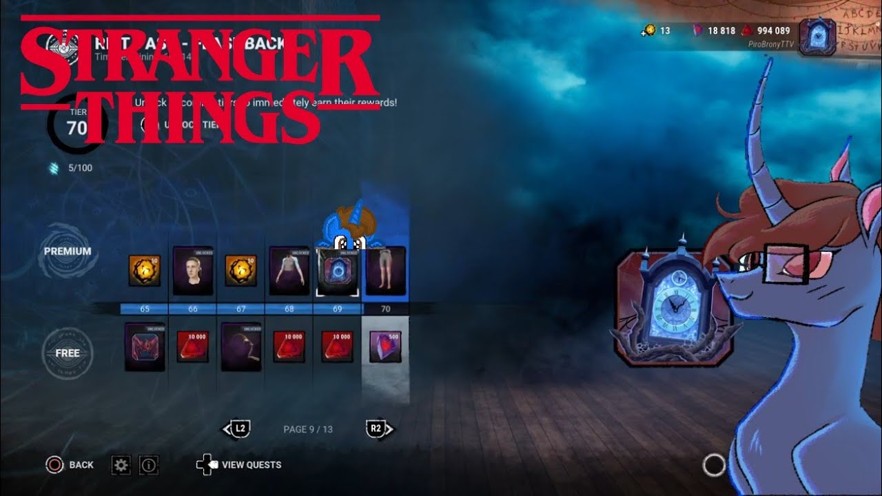 PiroBrony Dead by Daylight Stranger Things Rift i'm so close and then i'm free from the rift !