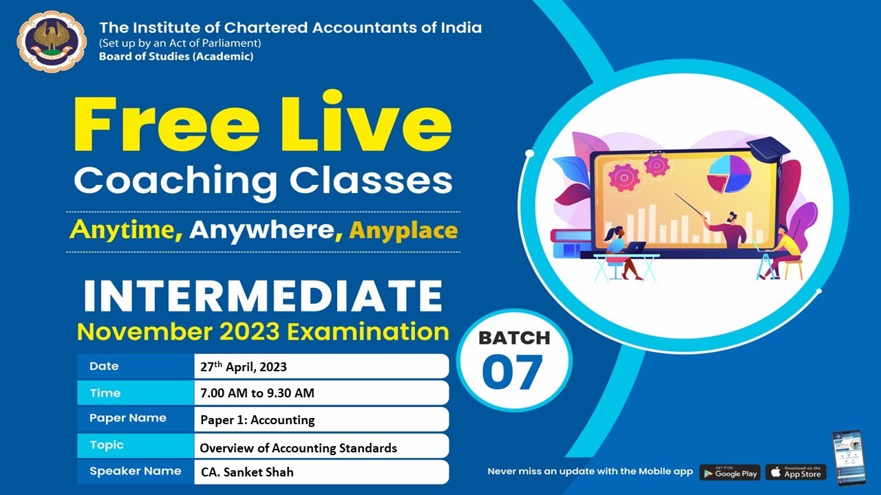 Intermediate Paper 1 Accounting | Topic: Overview of Accounting Standards | Session 1 | 27 apr, 2023