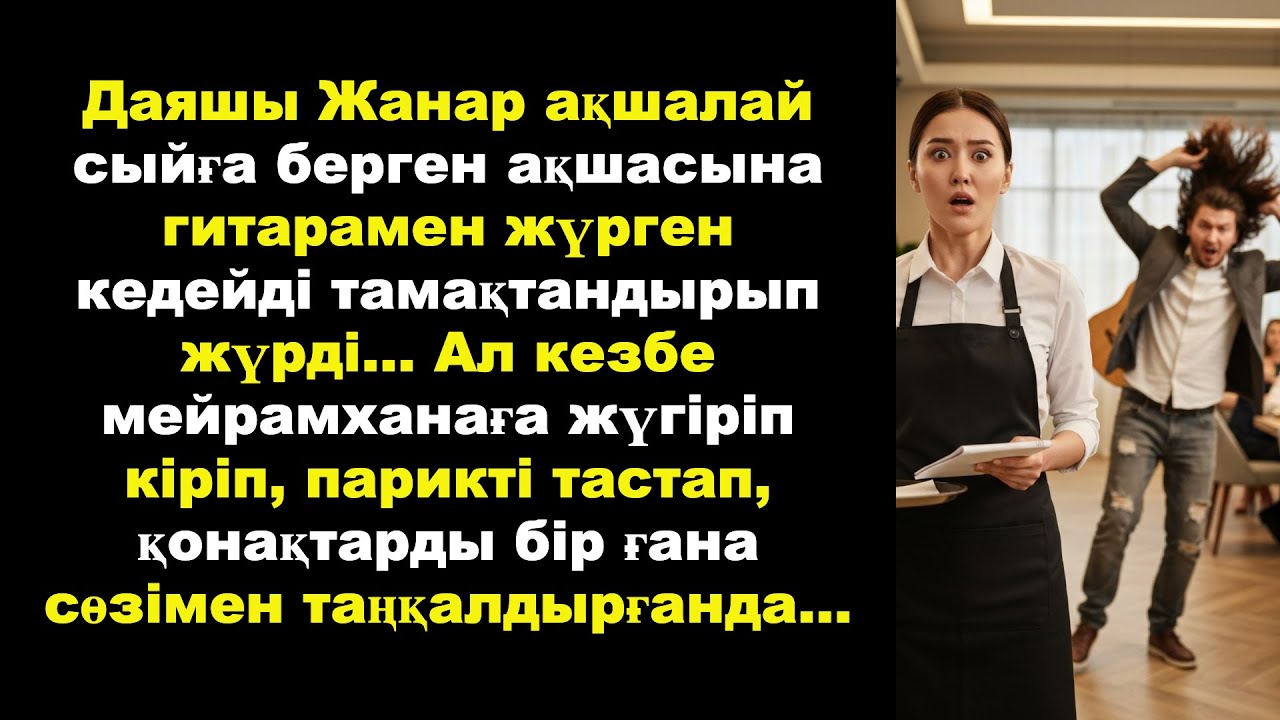 Даяшы Жанар ақшалай сыйға берген ақшасына гитарамен жүрген кедейді тамақтандырып жүрді