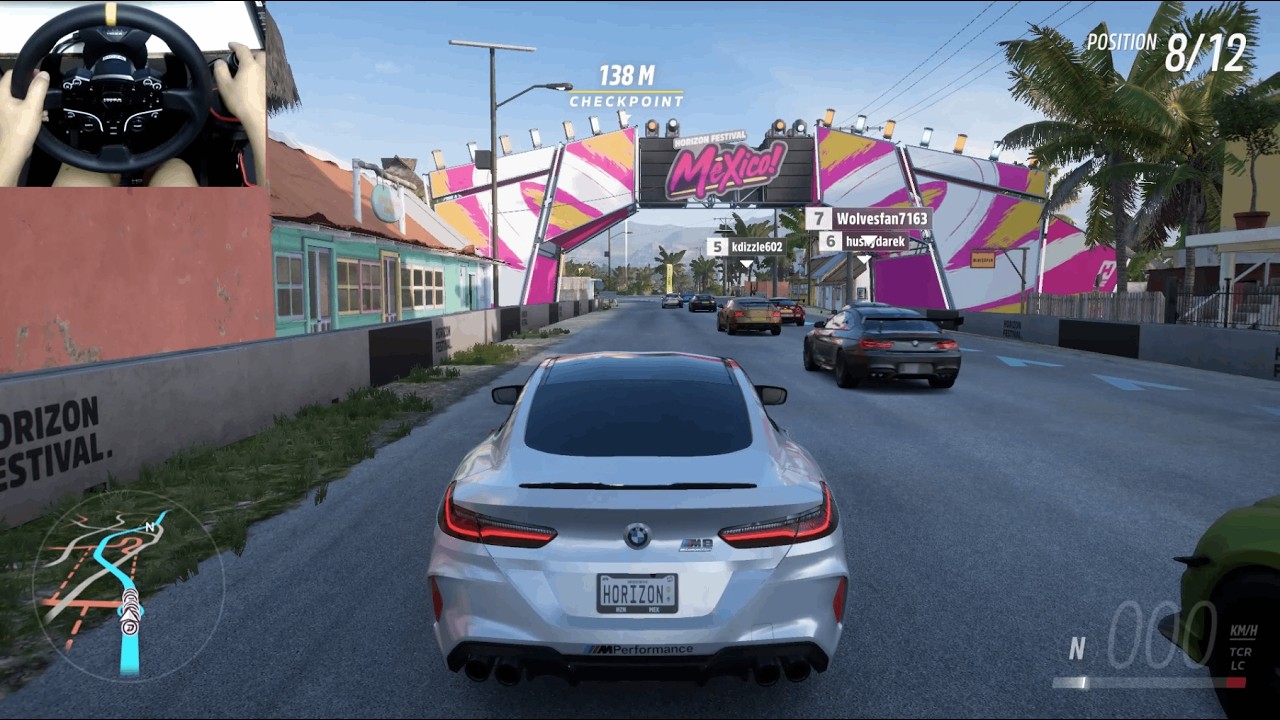 BMW M8 Competition Coupe 2020 Forza Horizon 5 Steering Wheel Gameplay