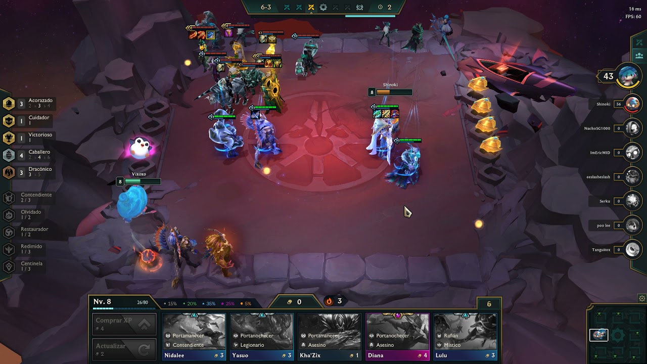 TFT - Jax 3 estrellas - 4 Caballeros - Set 5.5