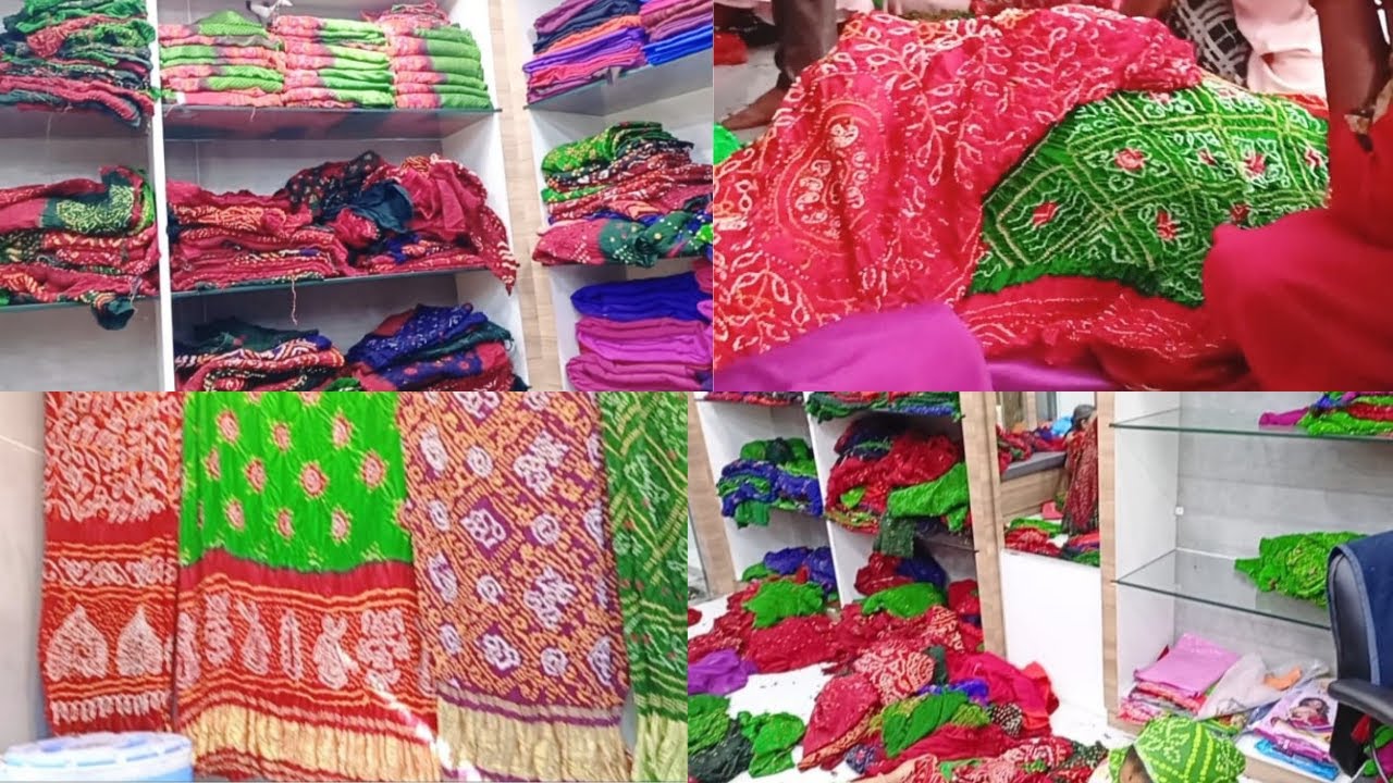 બાંધણી કોટન, ચિનોન, બંધેજ ચુંદડી, દુપટ્ટા, માંડવી કચ્છ(ગુજરાત)