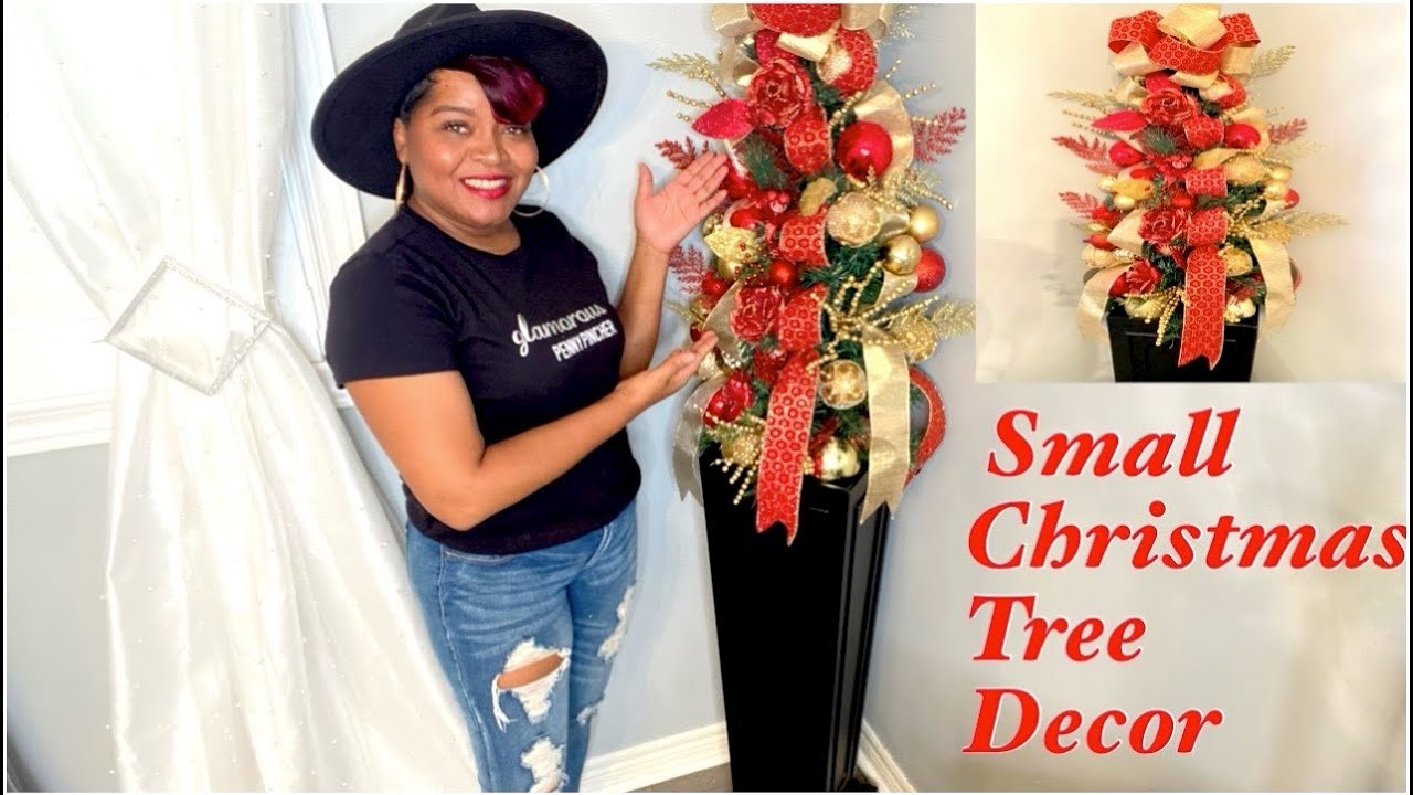 How To Decorate A Small Christmas Tree | How To Make Small Christmas Trees Look Taller
