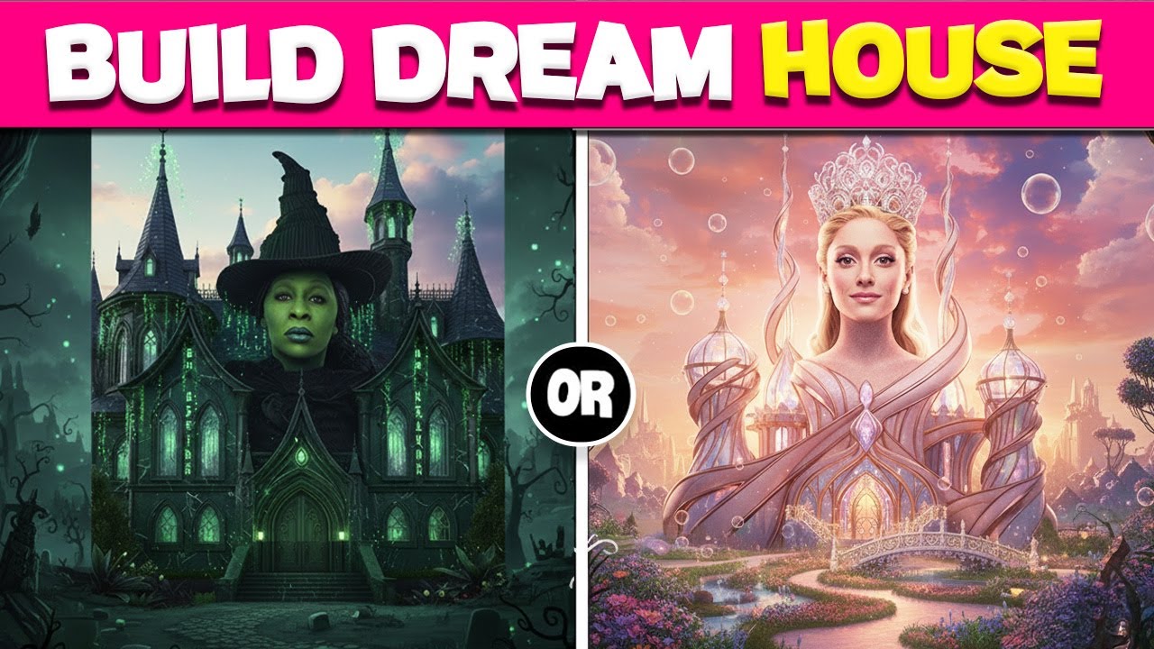 WOULD YOU RATHER ~ Build Your Wicked: For Good DREAM HOUSE | Elphaba💚 Glinda 💗 Fiyero