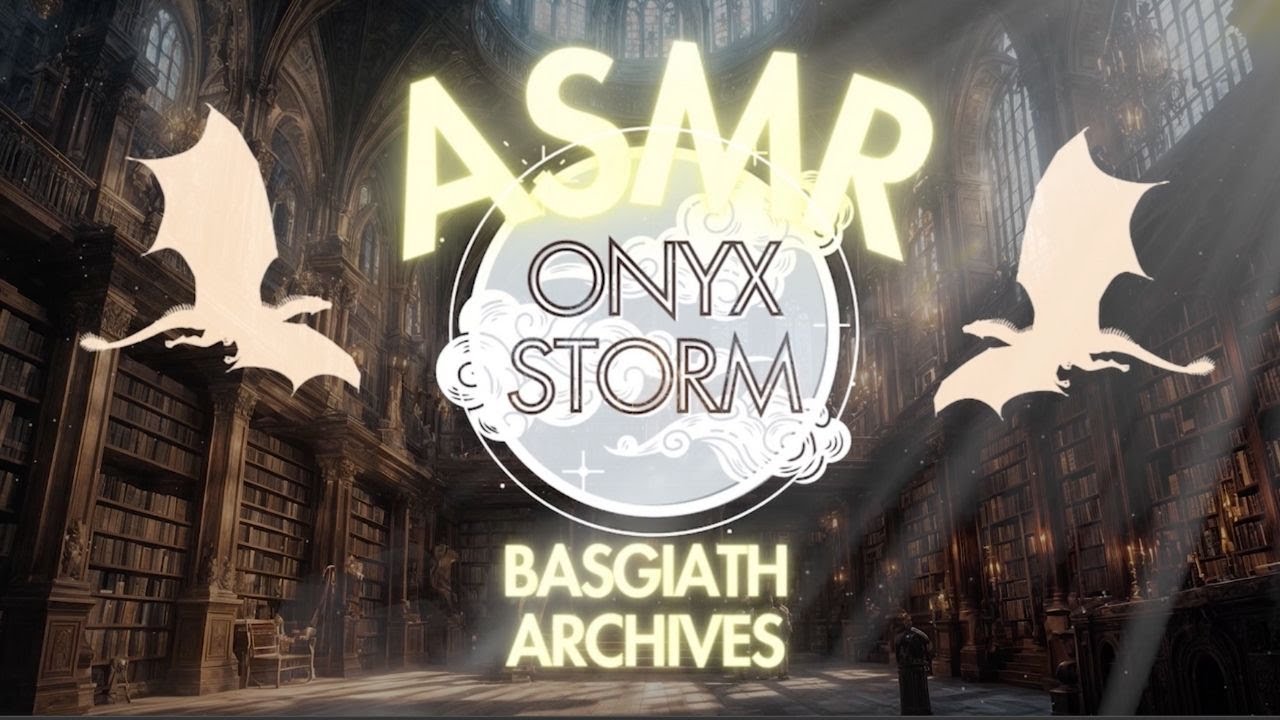 📚  ONYX STORM ASMR | Quiet Morning Study in the Archives of Basgiath | Immersive Fantasy Ambience ☀️