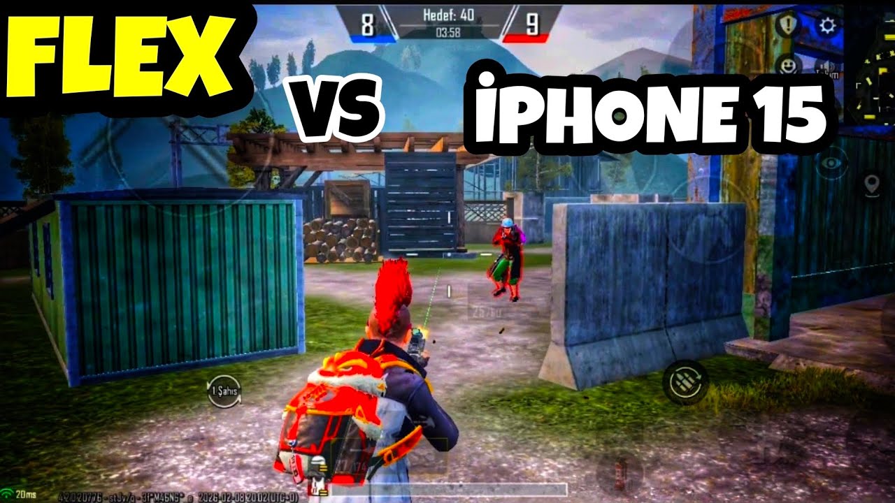 FLEX vs İphone15 #pubgmobile #tdmplayer #tdm #vs #iphone #xiaomi 