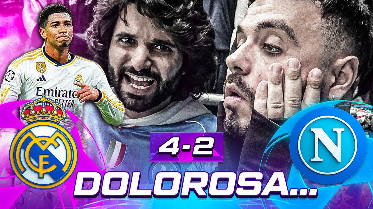 😩 DOLOROSA…REAL MADRID 4-2 NAPOLI | LIVE REACTION NAPOLETANI AL SANTIAGO BERNABEU HD