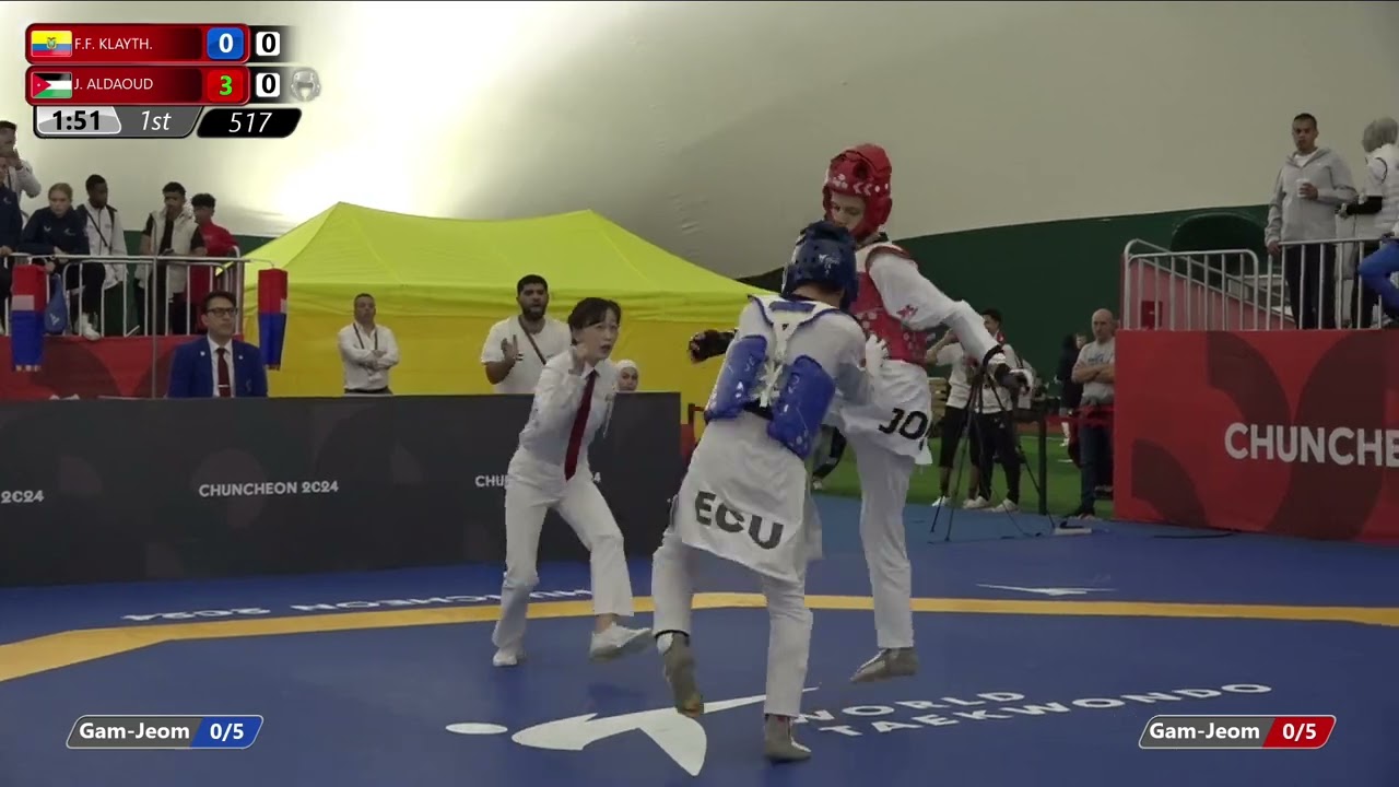 517 Round of 32 Men  51kg ECU F F  KLAYTH  JOR J  ALDAOUD