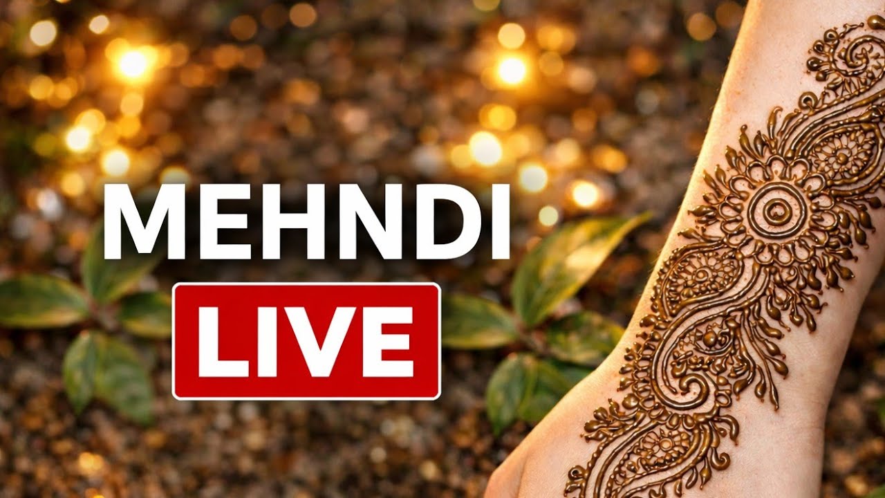 Mehndi Design Live 🌿 Beautiful Back Hand Mehndi | Pragya Mehndi Art