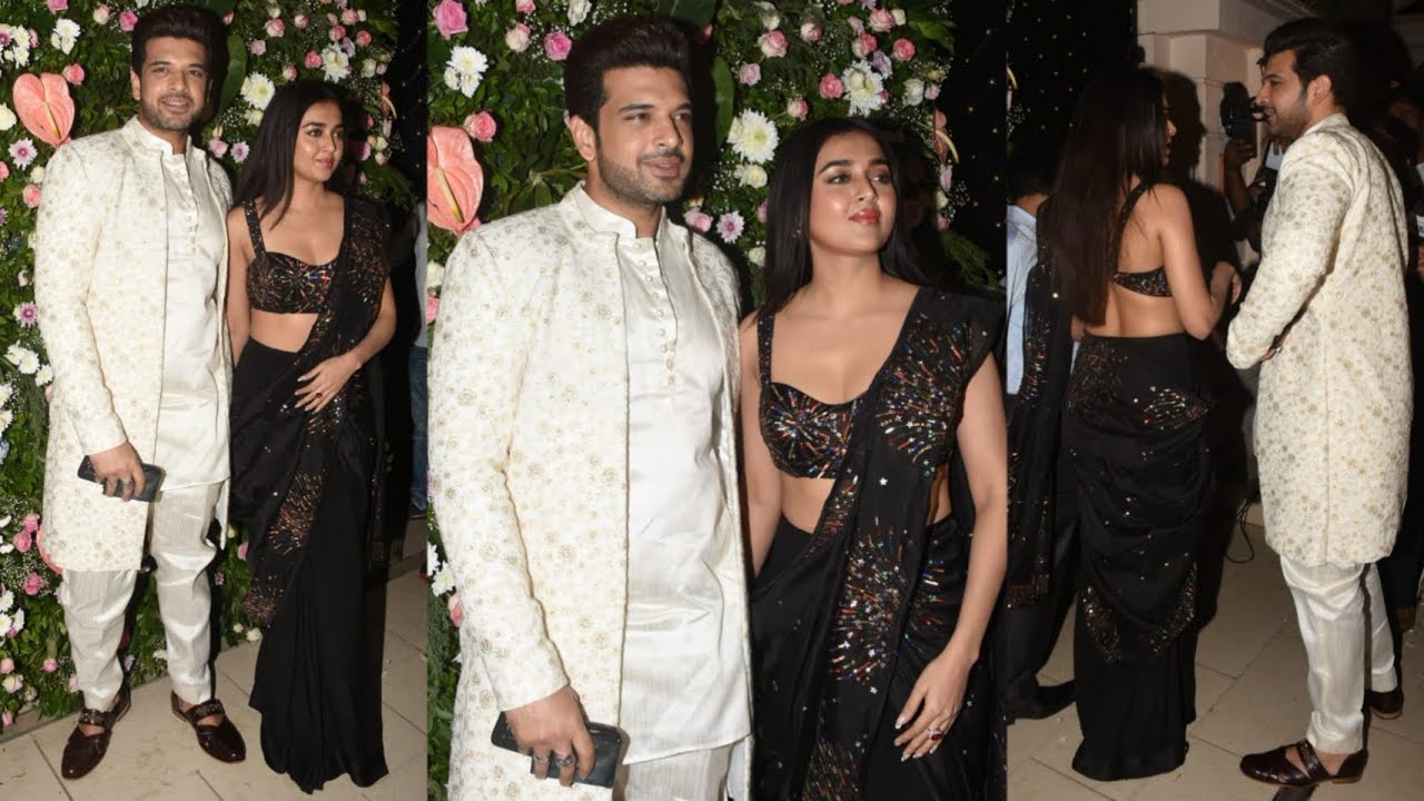 Tejasswi Prakash & Karan Kundra Arrived at Ekta Kapoor Diwali House Party 😍💕📸