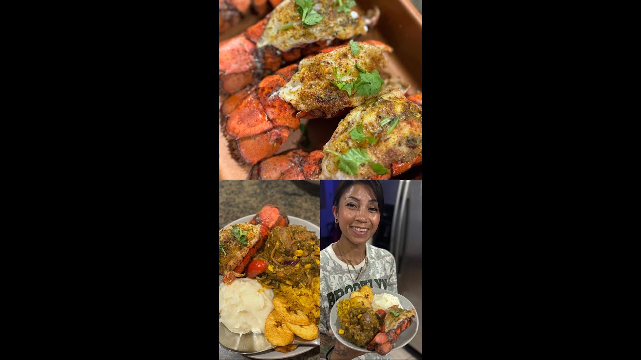🐐 Goat Curry Mukbang and cooking + Lobster Feast 🦞 | Asian x Indian Fusion | Yafeee
