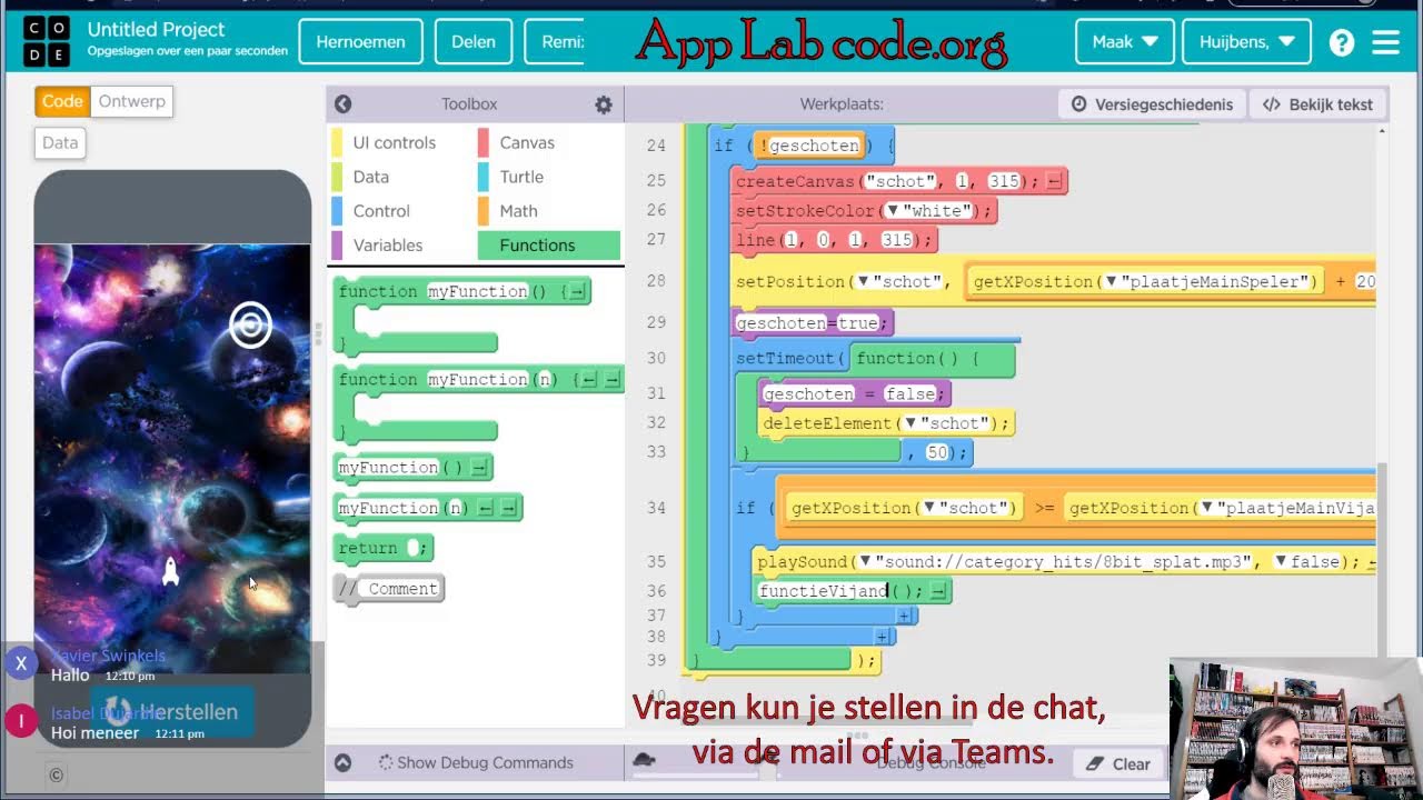 App Lab - Les 8 - Schietspelletje