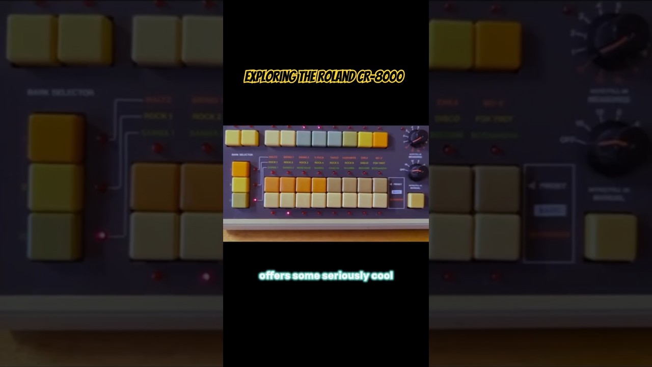 Is the CR-8000 a good alternative to the TR-808? #drummachine