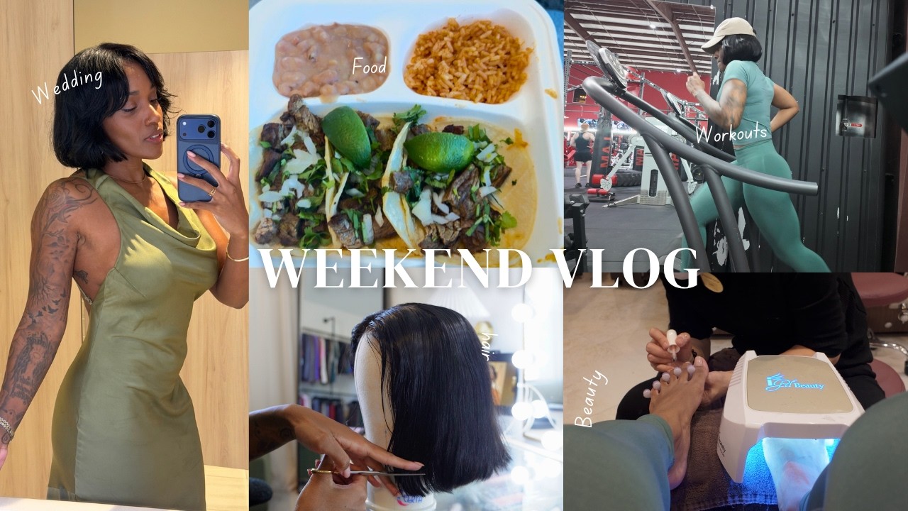 Weekend Vlog | Wedding Guest + Beauty Prep + Realistic What I Eat