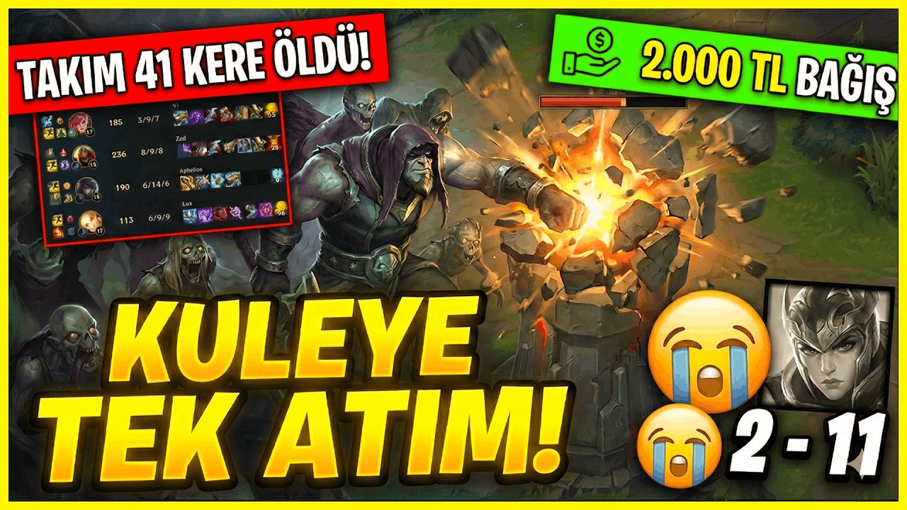 TAKIM 41 KERE ÖLDÜ, BEN KULELERİ SÖKTÜM! (YORİCK TAŞIMA DERSİ)