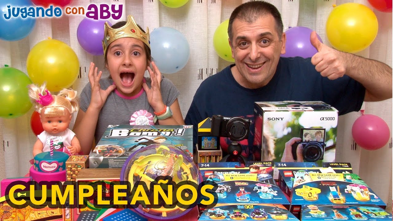 🎁 Abriendo REGALOS del CUMPLEAÑOS DE ABY 🎂🎉 Tarta y Piñata en directo.