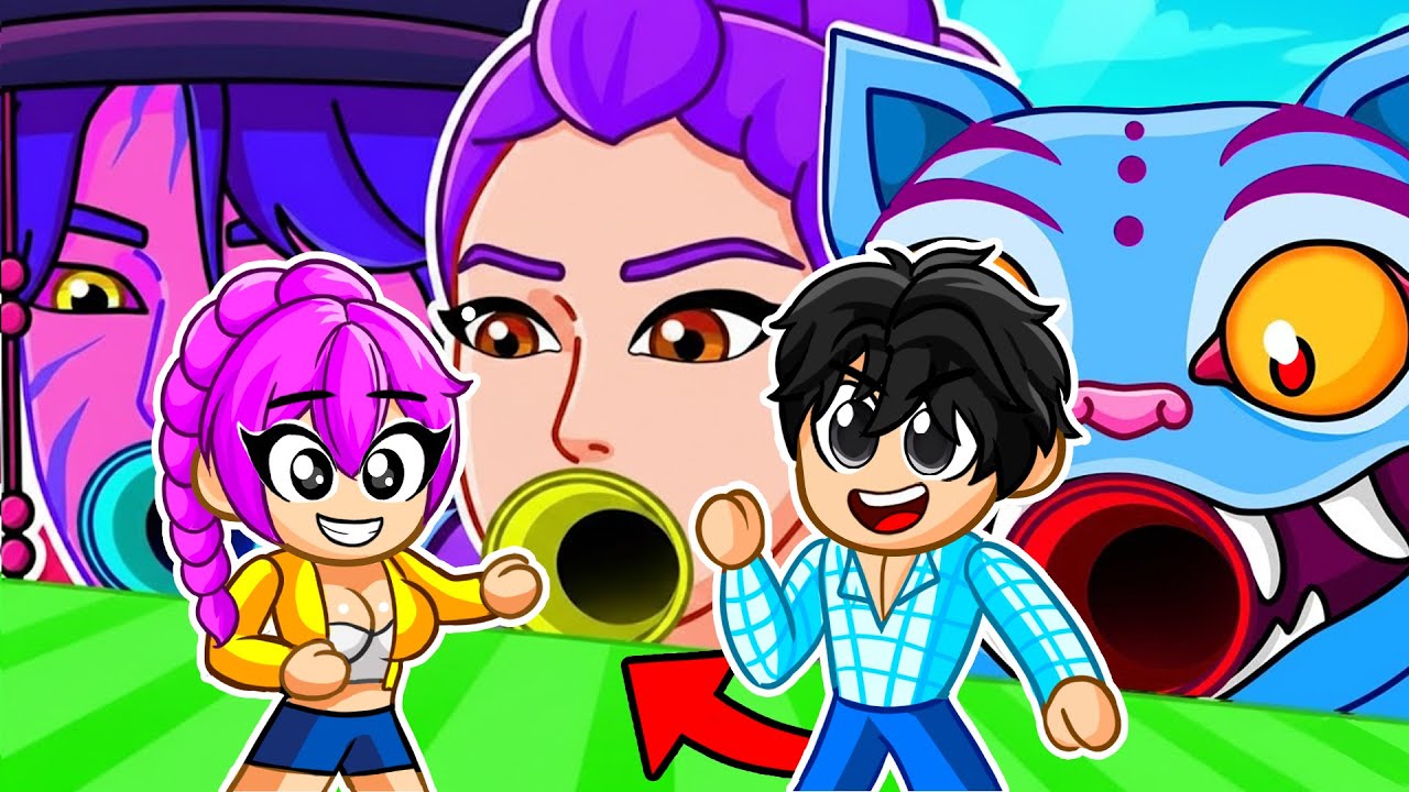 RUMI & JINU PICK A KPOP DEMON HUNTERS SLIDE IN ROBLOX!