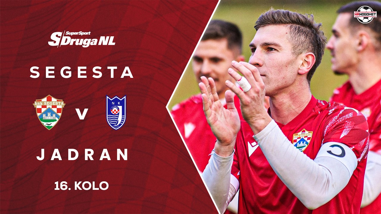 UŽIVO: HNK Segesta - NK Jadran Luka Ploče (16. kolo SuperSport Druga NL)