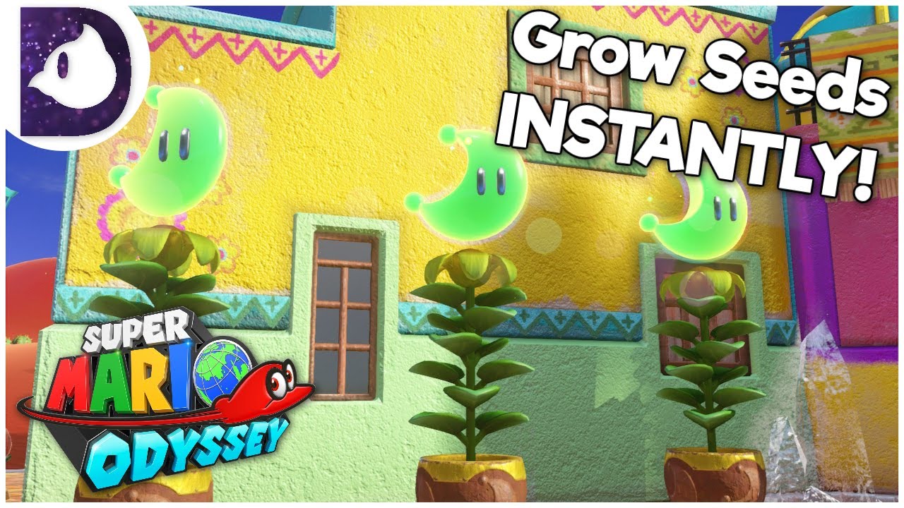 Заставьте семена расти мгновенно в Super Mario Odyssey
