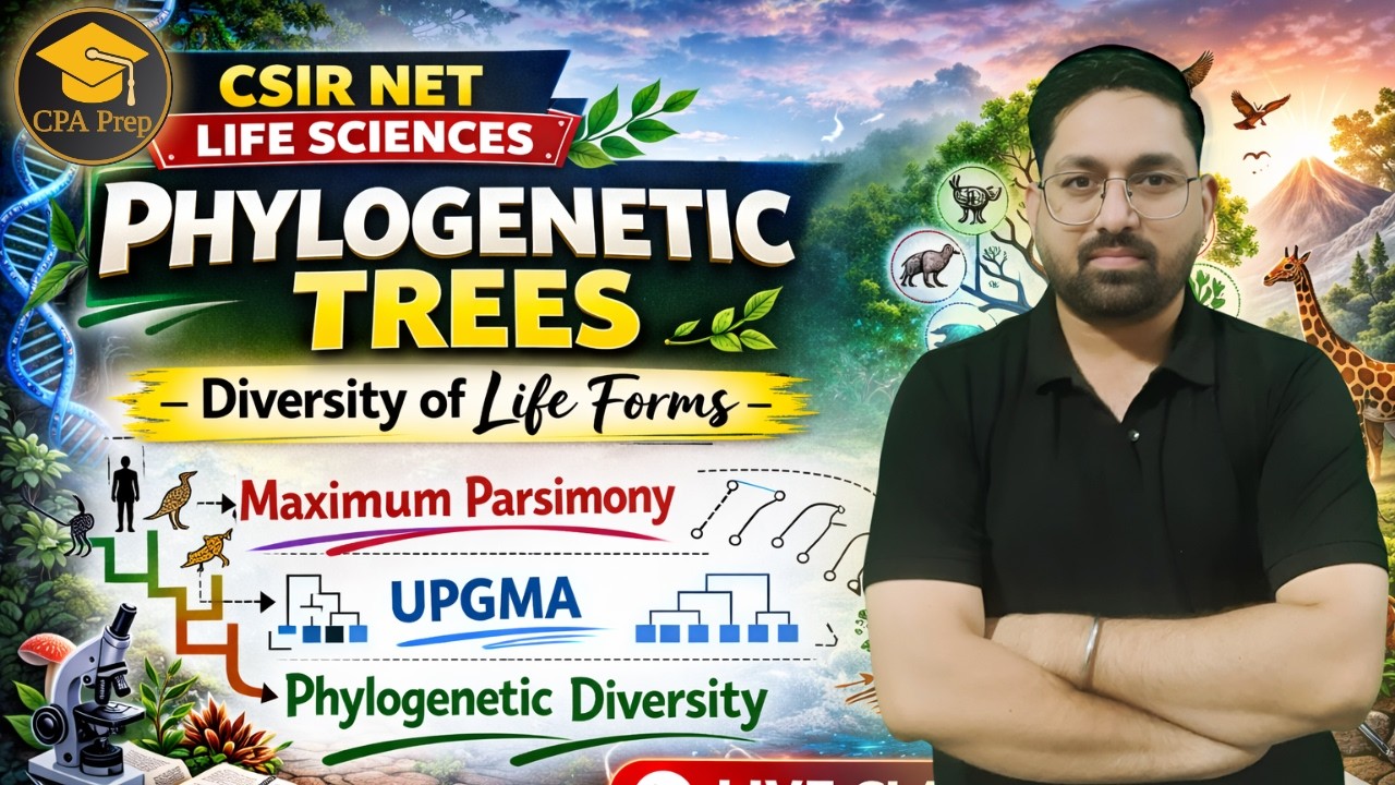 Le-04 Phylogenetic diversity, UPGMA, Maximum parsimony | Diversity of Life Forms #drajitrai