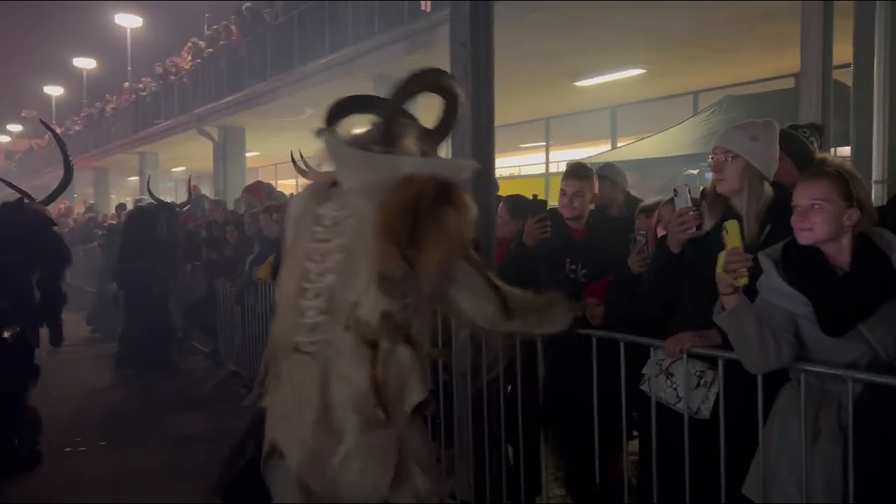 Krampus fire show Jihlava 17.12.2023