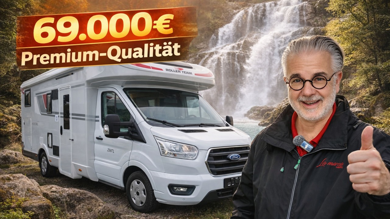 Karl hat das 69.000 &euro; WOHNMOBIL 2026 Neuheiten La Marca Roller Team Kronos 284 TL XL F&uuml;hrerhaus