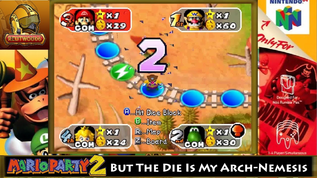 Mario Party 2 But the Die is My Arch-Nemesis - Western Land Pt 2