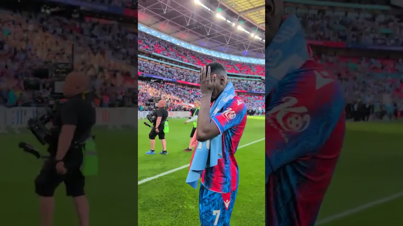 Isma&iuml;la Sarr tr&egrave;s &eacute;mu apr&egrave;s la victoire de Crystal Palace en finale FA CUP devant CITY   #13tv