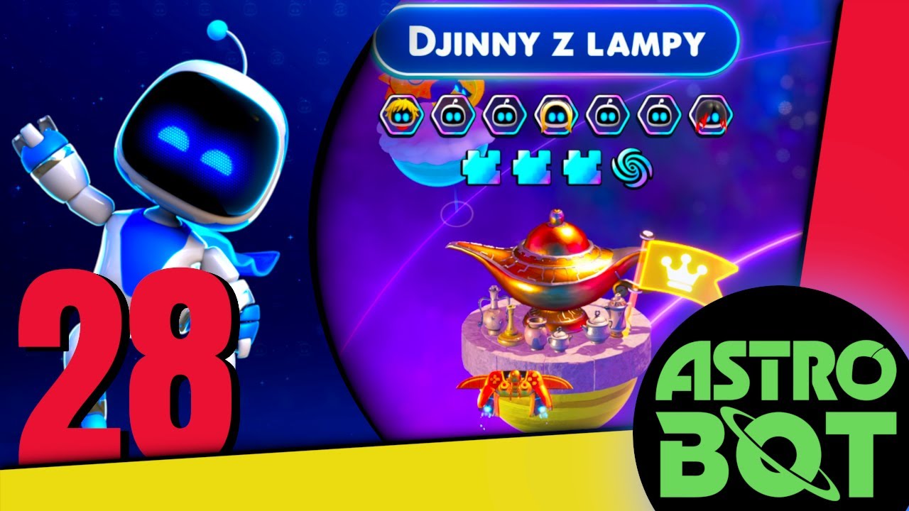 Astro Bot (100%) #28 - Djinny z Lampy - Wszystkie Boty, Puzzle i Sekretny Poziom | PS5 4K 60FPS HDR