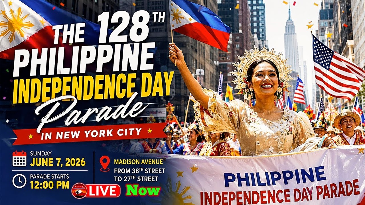 LIVE:128th Philippine Independence Day Parade in New York 2026,TOTAL MADNESS don't miss it