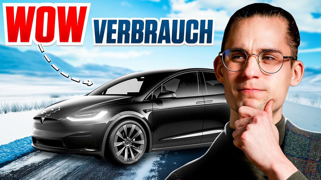 Tesla Model X: REALER Autobahn-Verbrauch bei Kälte & Nässe 🪫