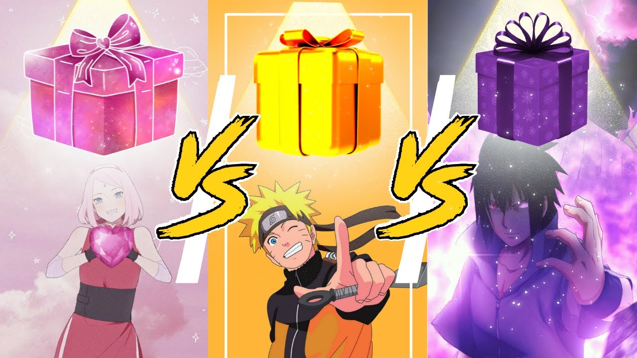 ESCOLHA O SEU PRESENTE🎁NARUTO🎁ELIGE TU REGALO🎁CHOOSE YOUR GIFT🎁ELIGE UN REGALO🎁NARUTO🎁SASUKE🎁SAKURA🎁
