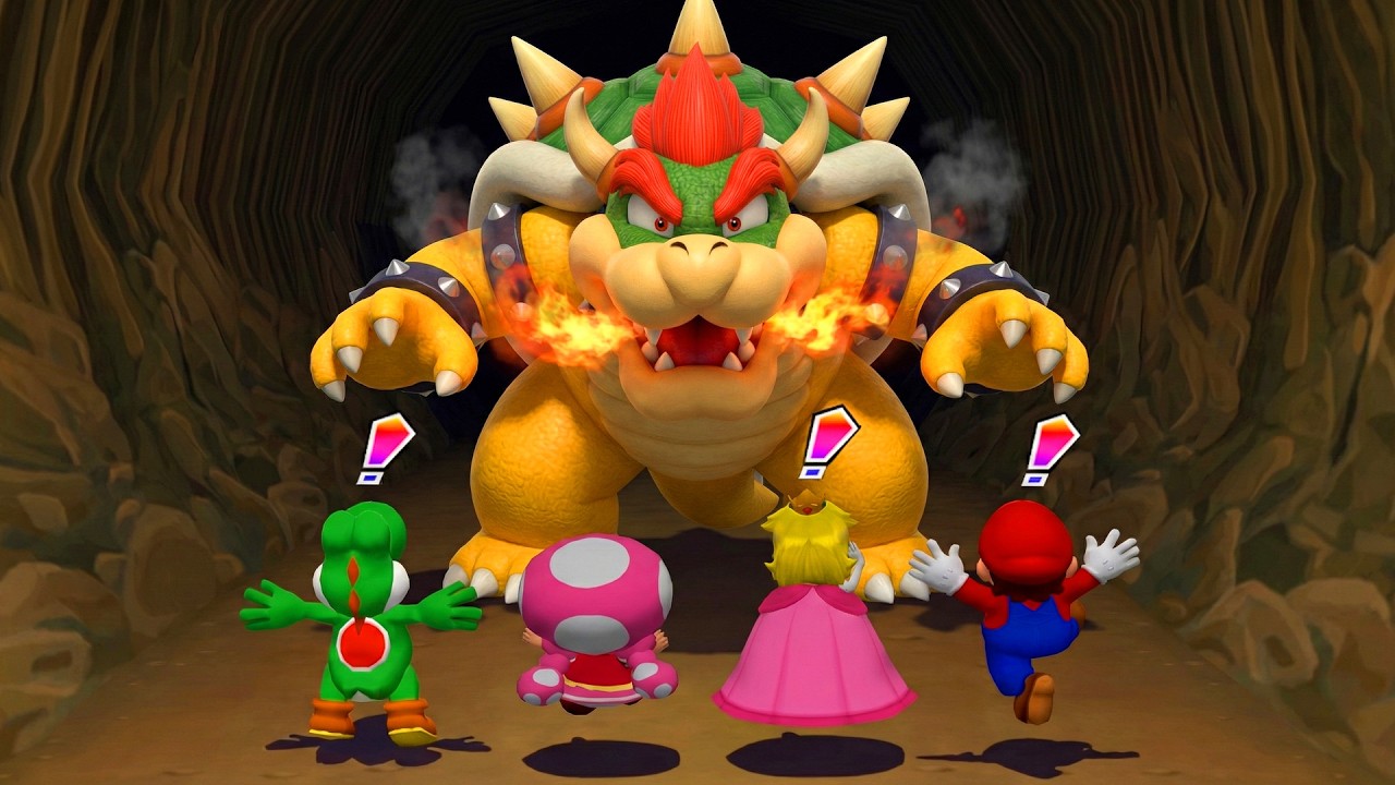Mario Party 6 Battle of the Winners - Yoshi Vs Toad Vs Peach Vs Mario (Master COM)