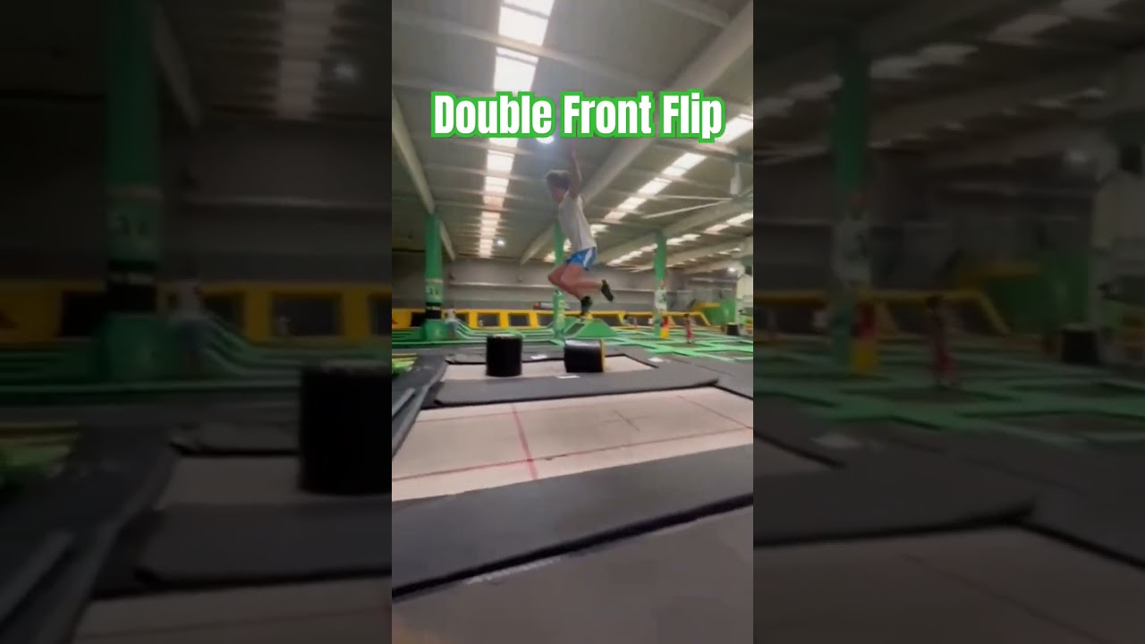 Double #frontflip  at the Trampoline Park #funjump #valencia @indomoveacademy