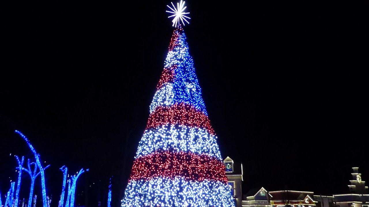 Six Flags Great Adventure Holiday in the Park tree program
