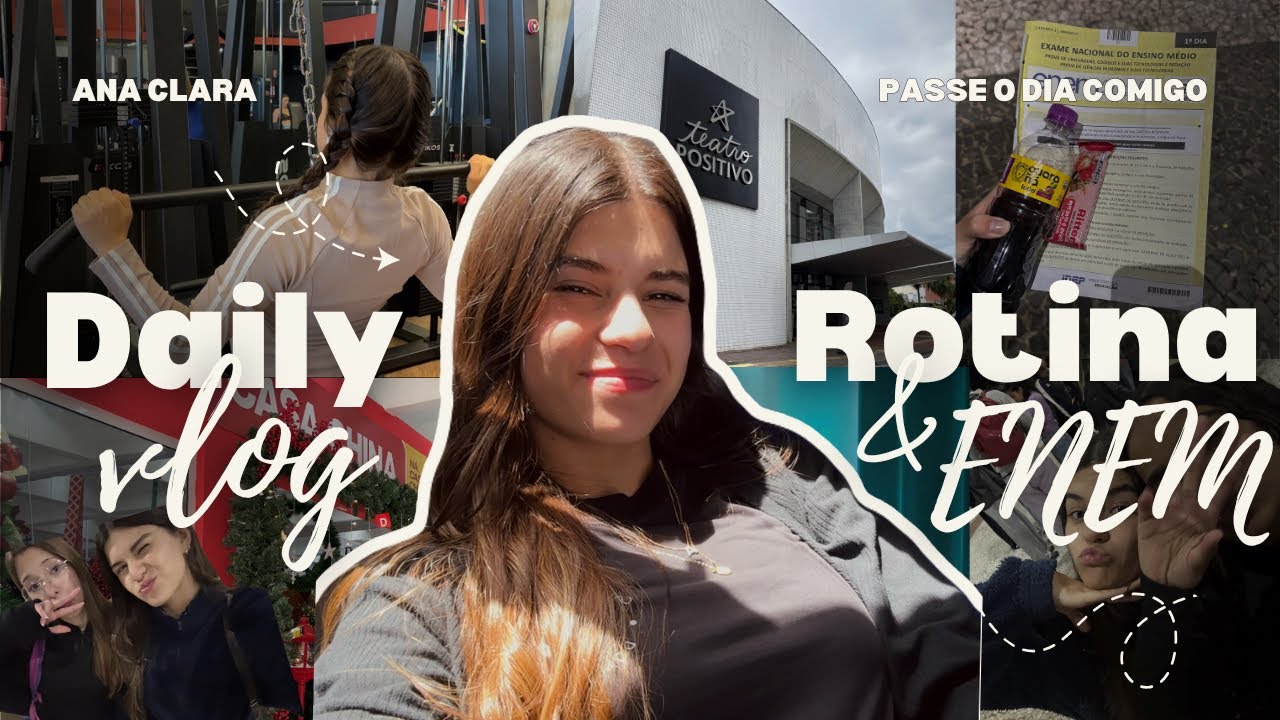 🌷 Meu domingo + ENEM 🩷 | Daily Vlog
