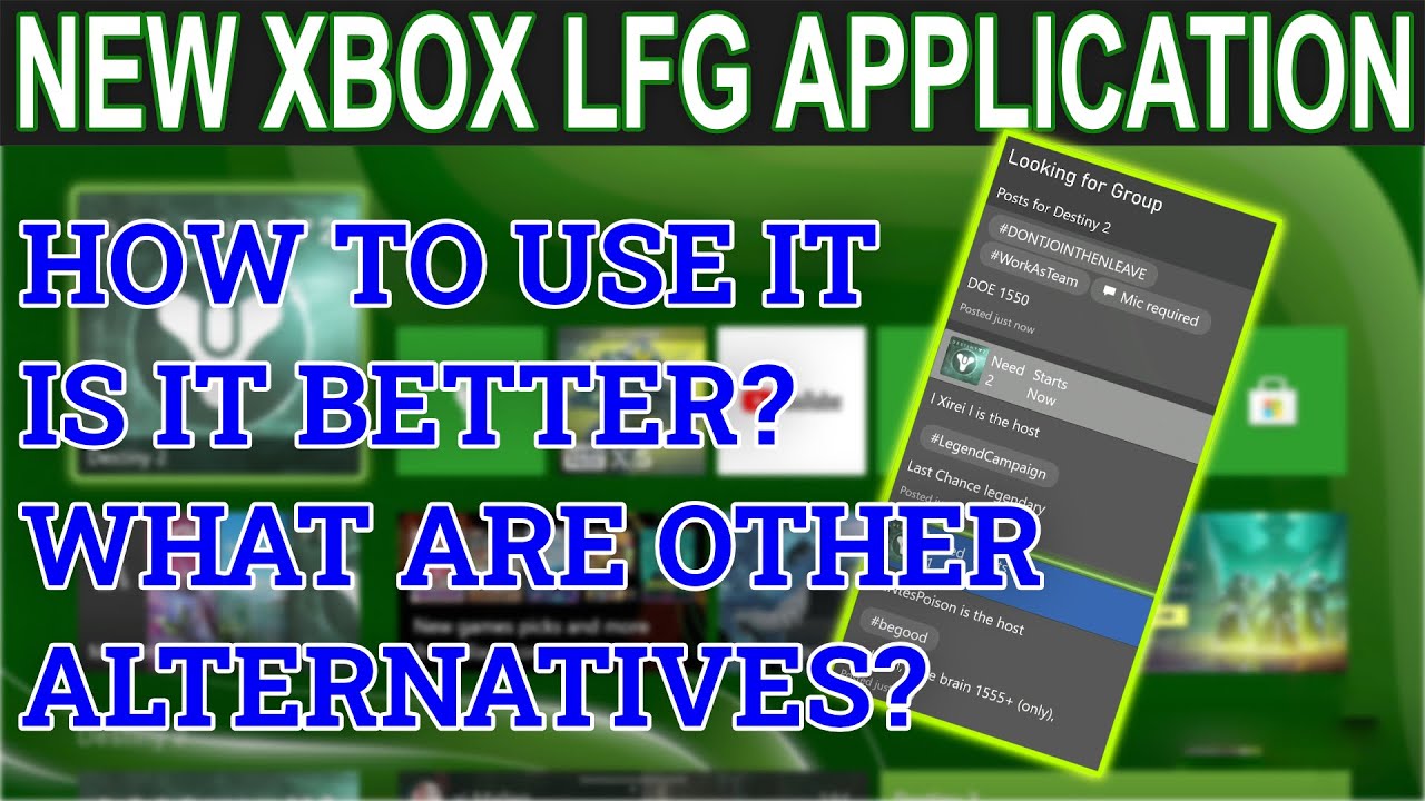The NEW XBOX LFG Is It Good? How To Use DESTINY 2 XBOX LFG, OTHER Destiny LFG & More
