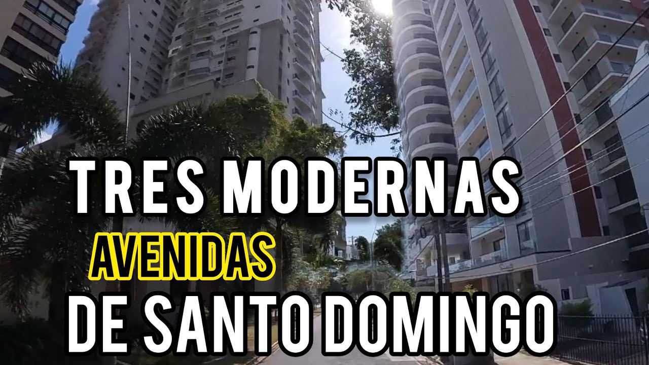 Estas tres avenidas son de las más hermosas de Santo Domingo.