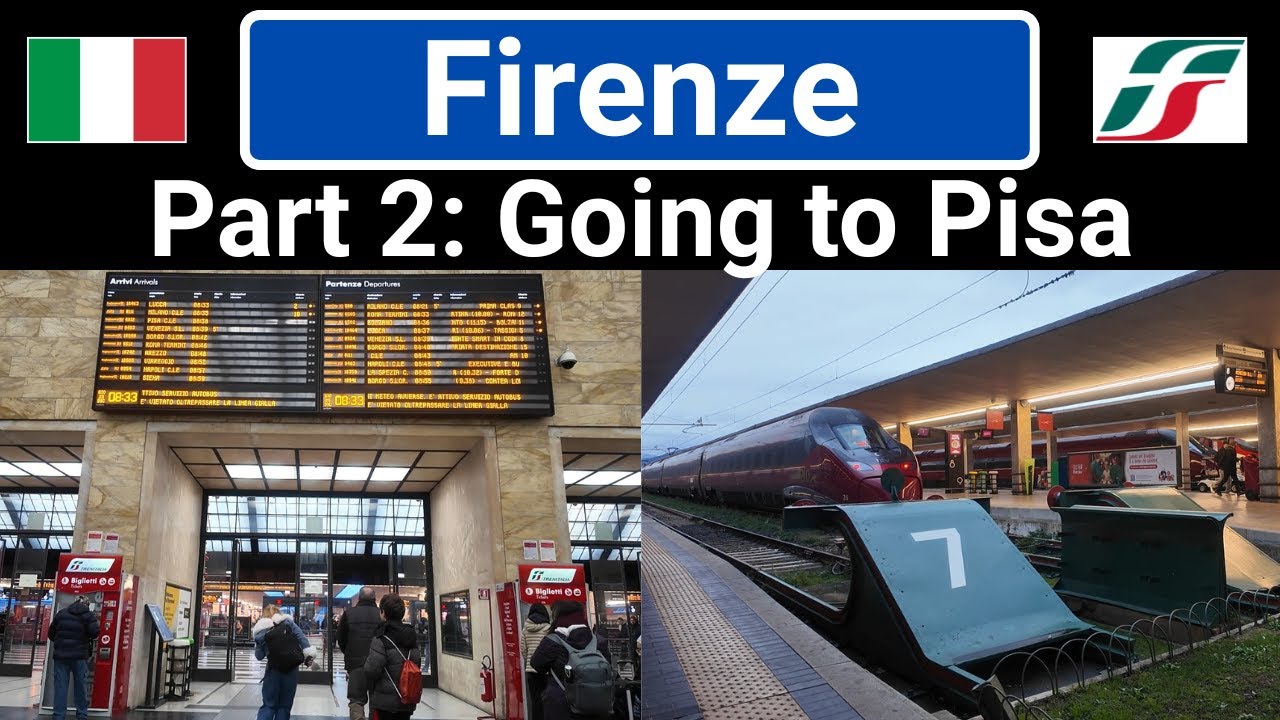 [Florence Italy] Train Station Part 2: Pisa from Firenze SMN Santa Maria Novella Stazione Annuncio