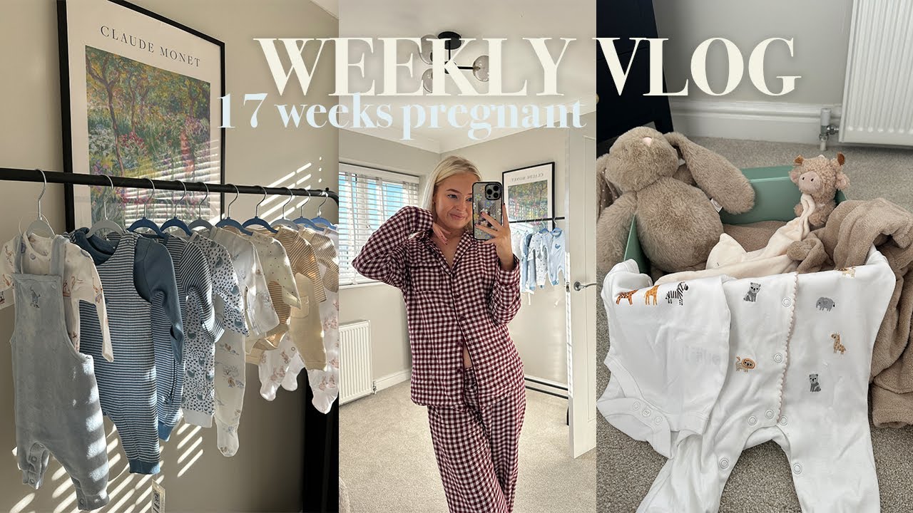 WEEKLY VLOG 17 weeks pregnant | buying more baby bits, christmas decorating + pregnancy symptoms