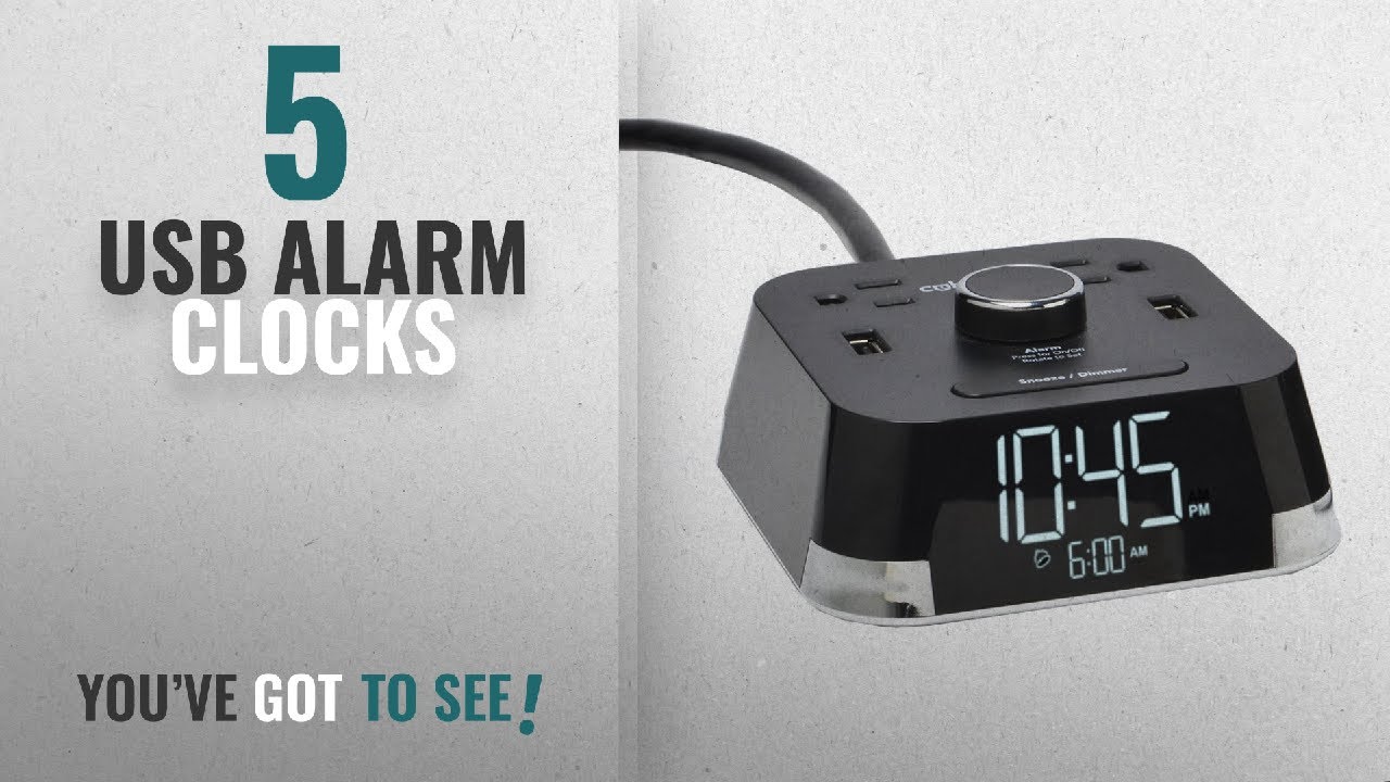 Top 10 Usb Alarm Clocks [2018 ]: Brandstand 12154878 CubieTime Alarm Clock Charger w/ 2 USB Ports